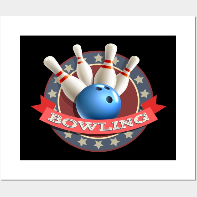 Bowling Wall Art by Mako Design 